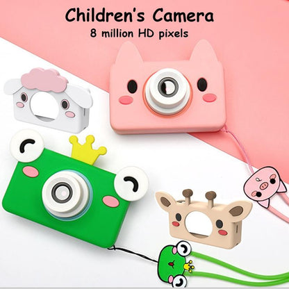 Mini Digital Sport Camera with 8.0mp Lens 2.0 Screen Elk-shaped Case & 32gb Memory for Kids