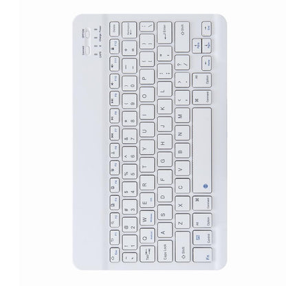 Leather Case With Bluetooth Keyboard For Ipad 9.7 2018 & 2017 - Three-Fold Holder - Purple