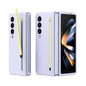 Enhanced Shockproof Phone Case for Samsung Galaxy z Fold 4 - Pen Design - Purple