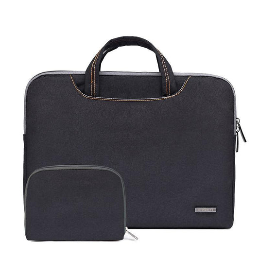 13.3 Inch Simple Business Laptop Bag With Liner - Ls-116 - Snowflake Nylon Black
