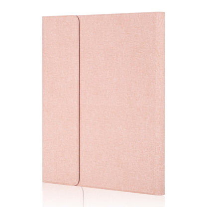 Bluetooth Keyboard Tablet Case For Ipad Pro 11 - Detachable Touch Leather Holder Pen Slot - Rose Gold