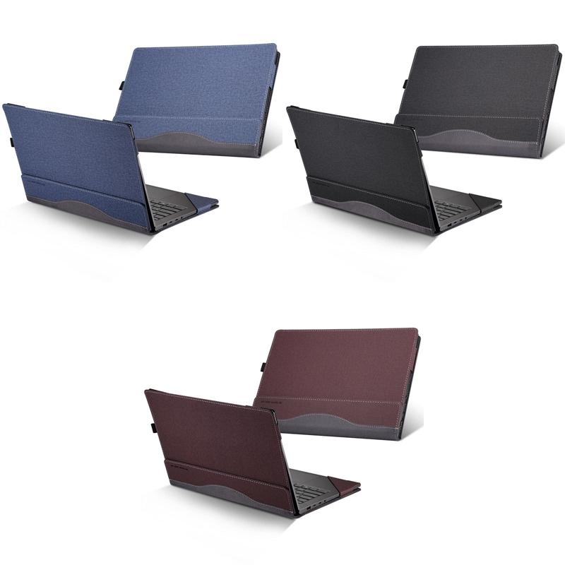 Yoga 520-14 Laptop Leather Case - Protective - Wine Red