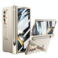 Foldable Phone Case with Pen Slot for Samsung Galaxy z Fold 4 - Electroplated - Gold