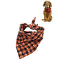 Pet Triangle Towel Christmas Snowflake Dog Saliva Towel - Size L - Orange