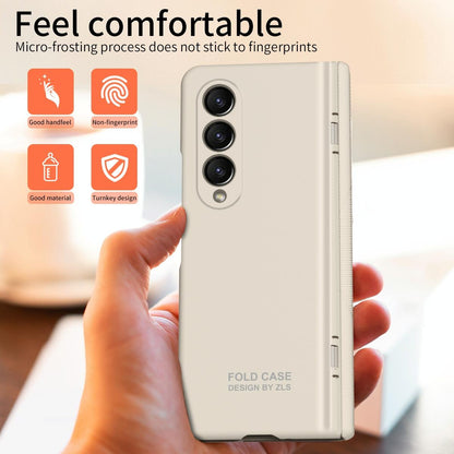 For Samsung Galaxy Z Fold4 5G Premium Hinged Folding Case - White