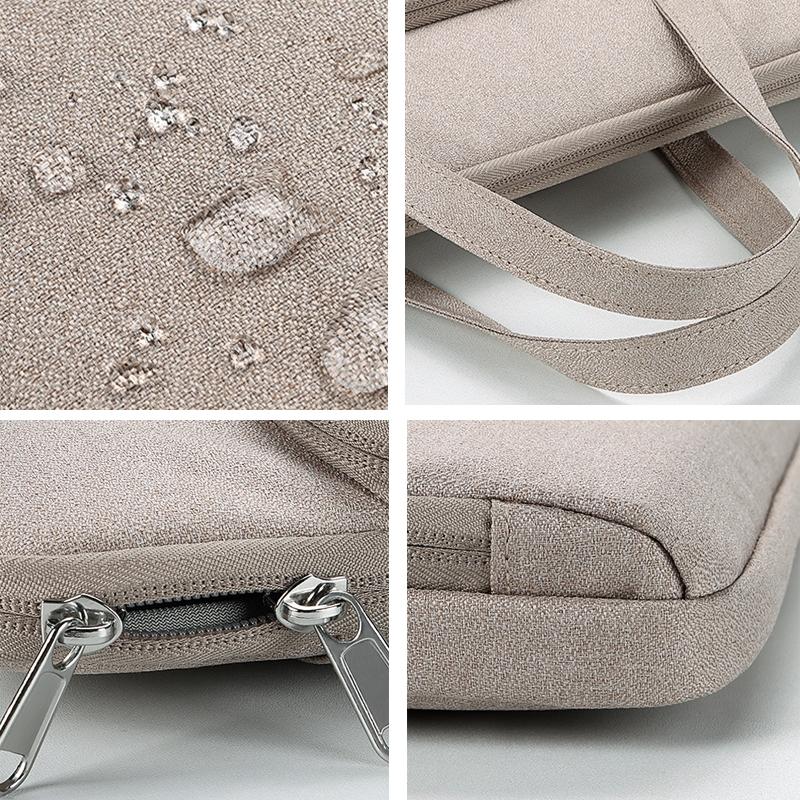 14.1-15.4 Inch Waterproof Laptop Bag - Durable and Stylish - Elegant Gray