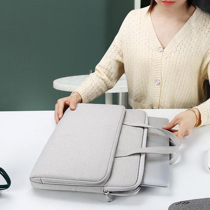 14.1-15.4 Inch Waterproof Laptop Bag - Durable and Stylish - Elegant Gray