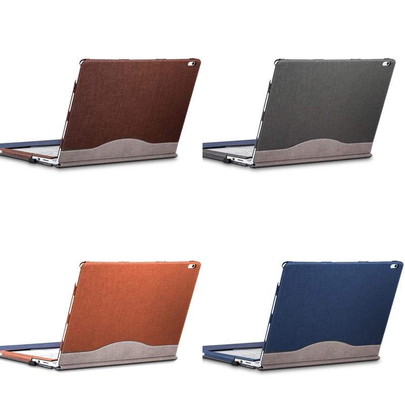 13.5 Inch Protective Sleeve for Microsoft Surface Book 2 in Pu Leather - Business Brown