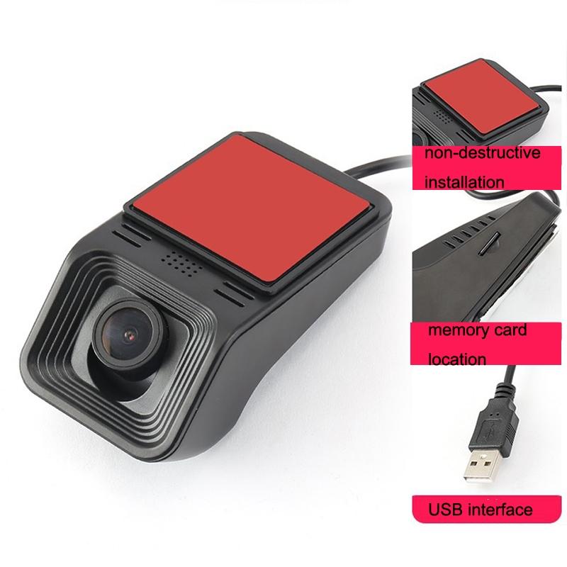 1080p Hd Car Recorder with Wifi for Parking Monitoring - With Button + Parking Monitoring Line