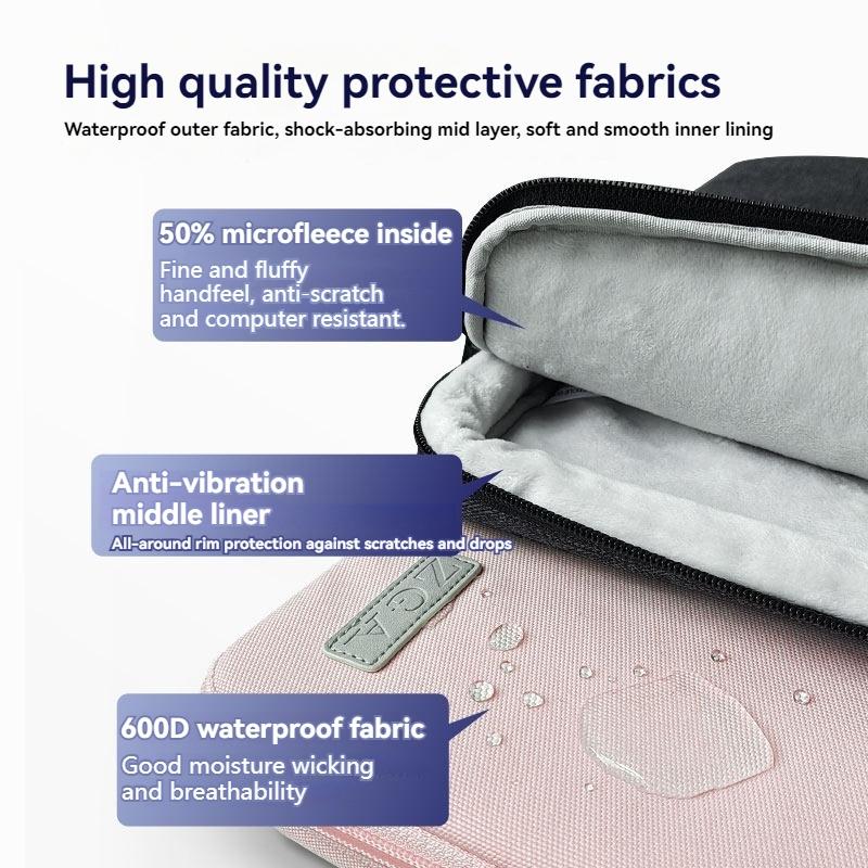 14 Inch Waterproof Laptop Handbag In Bg-01 Design - Grey - 16 Inch