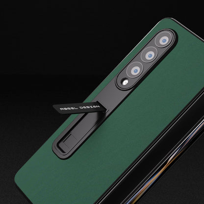For Samsung Galaxy Z Fold4 5G Phone Case With Holder - Silky Soft Edge - Green