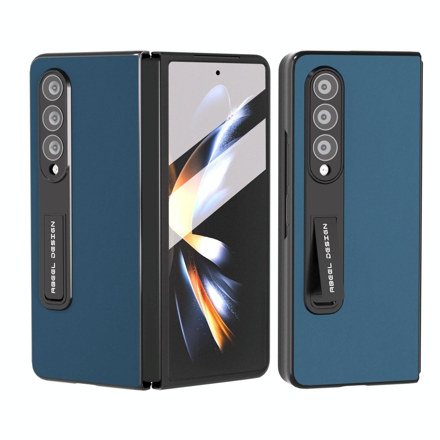 For Samsung Galaxy Z Fold4 5G Phone Case With Holder - Silky Soft Edge - Green