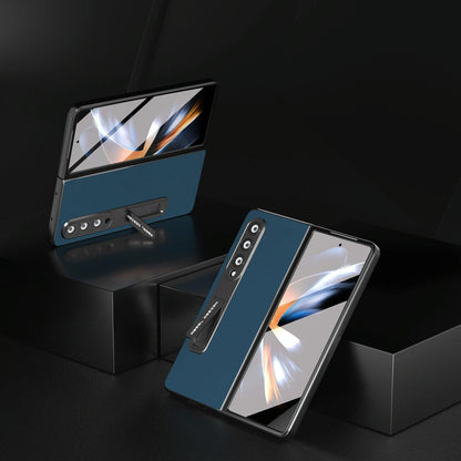 For Samsung Galaxy Z Fold4 5G Phone Case With Holder - Silky Soft Edge - Green