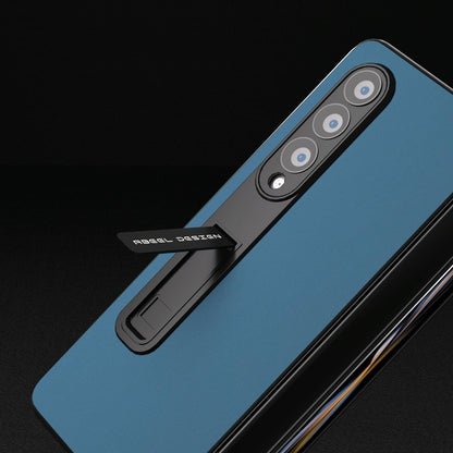 For Samsung Galaxy Z Fold4 5G Phone Case With Holder - Silky Soft Edge - Green