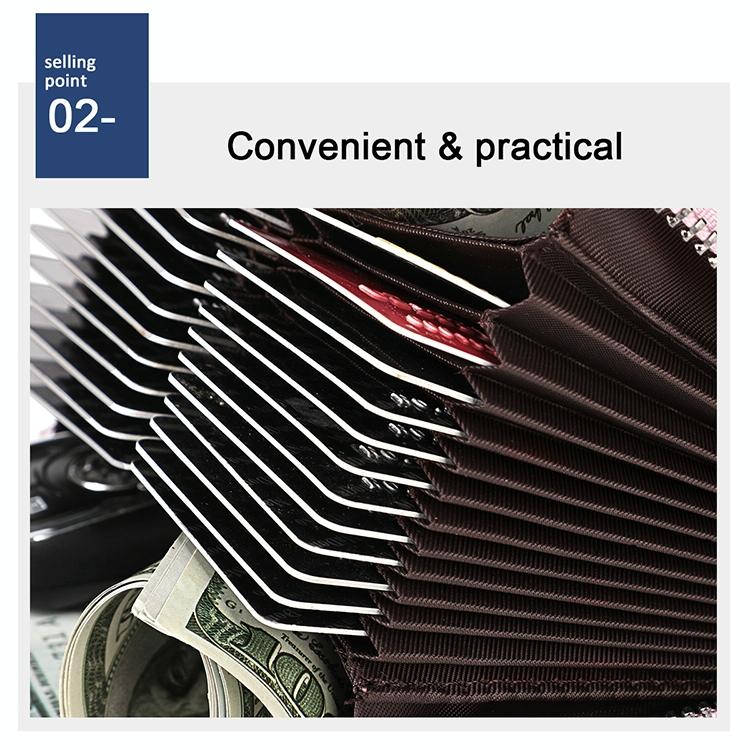 Leather Rfid Wallet - Sleek and Secure - Coffee