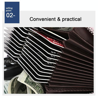 Leather Rfid Wallet - Sleek and Secure - Coffee