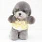 Pet Accessories Dog Small Shawl Bib Saliva Towel Triangle Scarf - Size L - Light Yellow