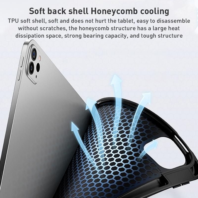 Detachable Keyboard Tablet Case With Magnetic Skin Feel - Blue