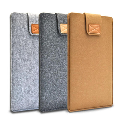 14 Vertical Felt Laptop / Tablet Sleeve Bag - Black - Dark Gray