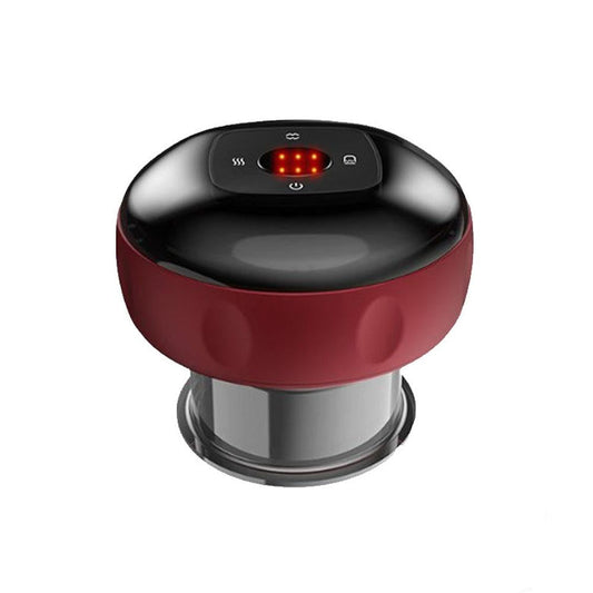 Electric Cupping Massager Compact & Effective - Red Wine