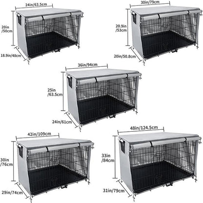 Outdoor Pet Cage Cover - Oxford Cloth Dustproof Rainproof Sunscreen - 94X61X63.5Cm - Beige