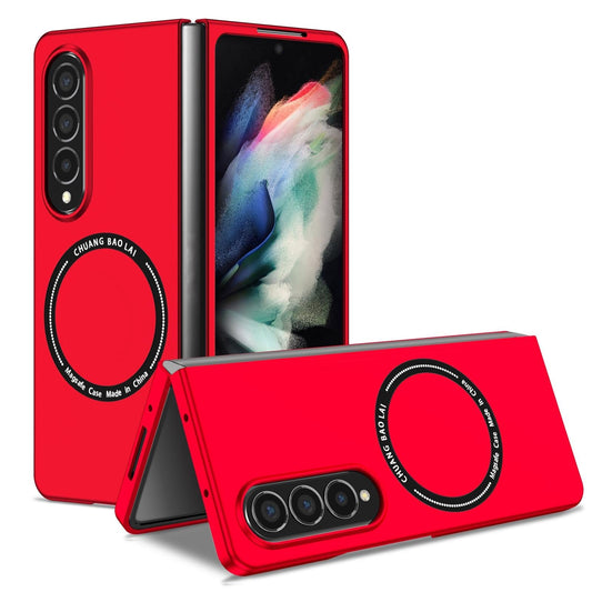 Secure & Portable Magnetic Folding Case for Samsung Galaxy z Fold 4 - Red