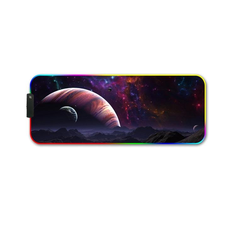 Rgb Non Slip Mouse Pad With Thermal Transfer - Lavender