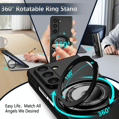 Shockproof 360 Degree Rotating Case for Samsung Galaxy z Fold 4 / 5g - Black