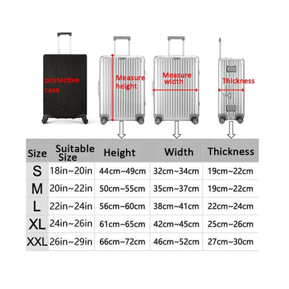 Travel Trolley Case Dustproof Sleeve - Fits 18-20 Inch Luggage - Protects from Dust and Wear - T-006 - For 26-29 Inch Xxl