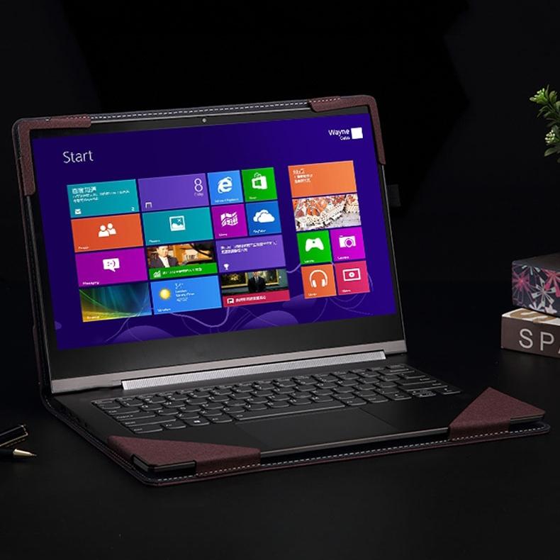 Protective Leather Laptop Case With Stand - 15.6 Inch - Wine Red - For Samsung Galaxy Book 3 360