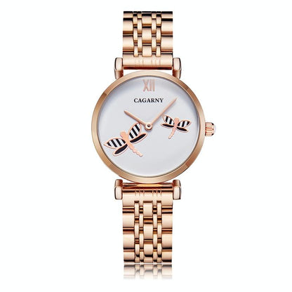 Waterproof Silver Steel Quartz Watch - Fashion Life - Wa0329C