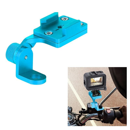Universal Motorcycle Phone Bracket for Action Cameras - Cyan