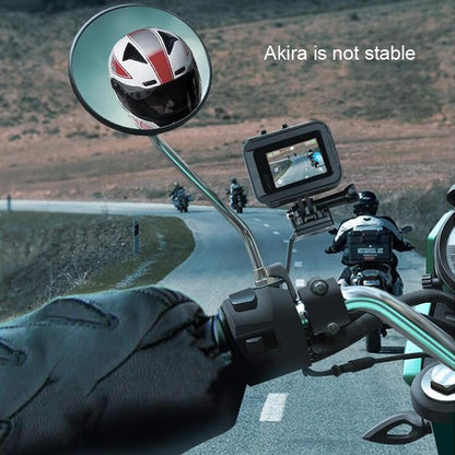 Universal Alloy Handlebar Phone Mount for Sport Cameras - Cyan