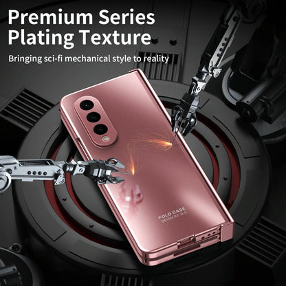 Foldable Electroplated 5g Case for Samsung Galaxy z Fold 4 - Champagne Gold