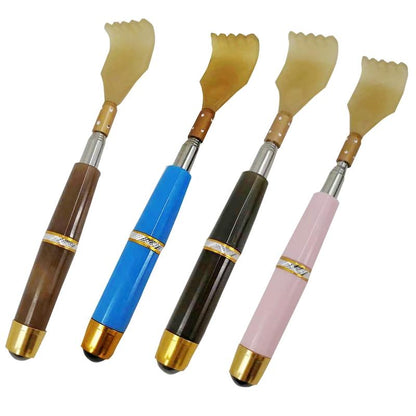 Retractable Back Scratcher With Magnetic Tickler - Blue