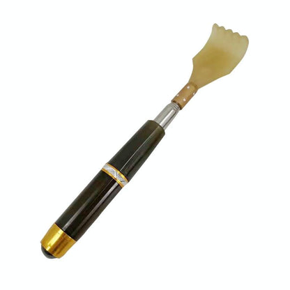Retractable Back Scratcher With Magnetic Tickler - Blue