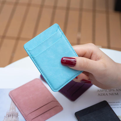 Frosted Card Bag Sticker For Mobile Phones - Blue