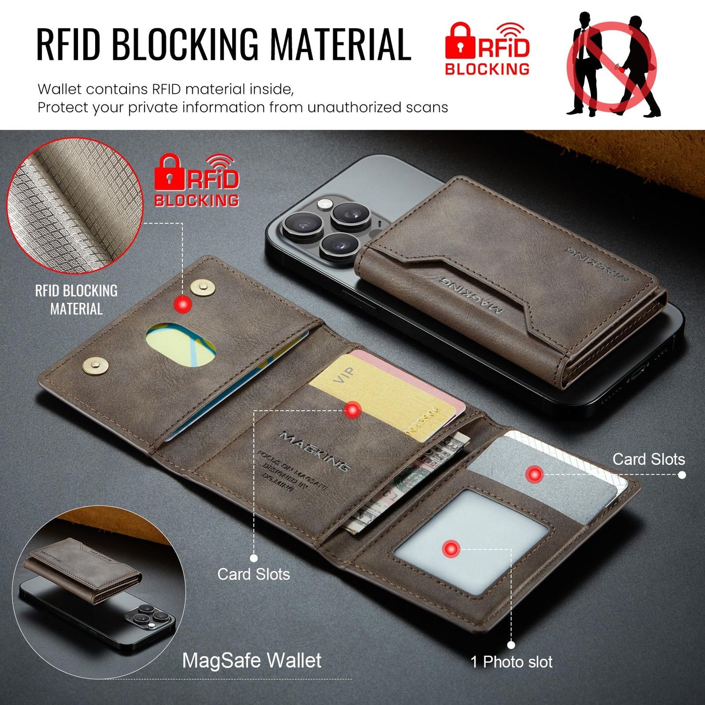 Rfid Card Bag Magsafe Compatible - Green