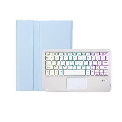 Bluetooth Keyboard Leather Case For Ipad 9.7 2018 & 2017 / Pro 9.7 / Air 2 With Touch Pad & Backlight - Mint Green