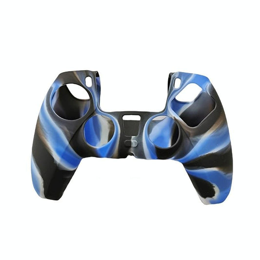 2-pack Non-slip Silicone Handle Covers for Ps5 Controllers - Black White Blue