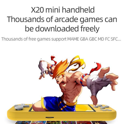 Street Fighter Handheld Console - Nostalgic Gaming - Yellow