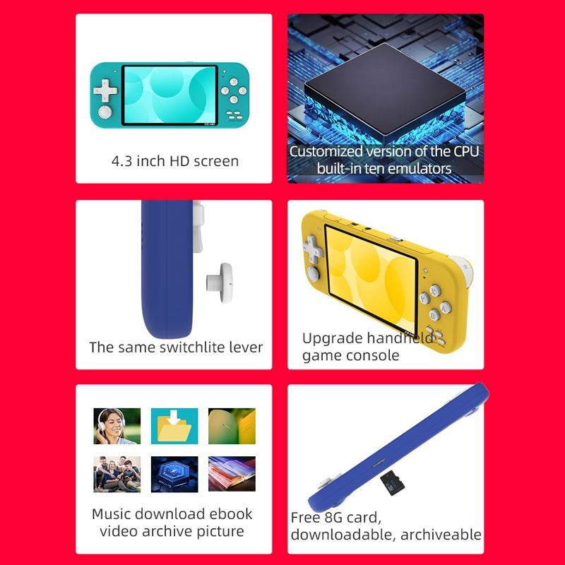 Street Fighter Handheld Console - Nostalgic Gaming - Yellow