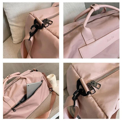 Large Sports Bag With Separate Shoe Compartment - Khaki