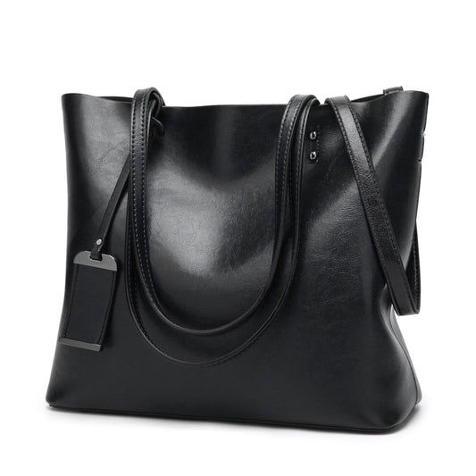 Stylish Pu Leather Women Crossbody Bag - Black
