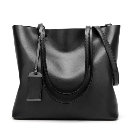 Stylish Pu Leather Women Crossbody Bag - Black