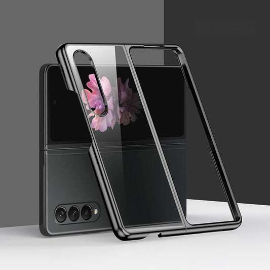 Shockproof Electroplated Case for Samsung Fold 4 5g - Black