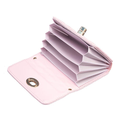 Horizontal Card Bag Mobile Phone Back Sticker With Metal Buckle - Blue