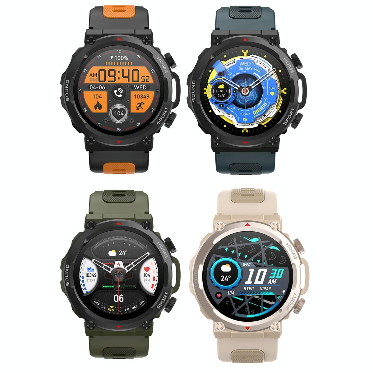 Waterproof Smart Watch With Heart Rate & Sleep Monitoring - Gold