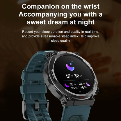 Waterproof Smart Watch With Heart Rate & Sleep Monitoring - Gold