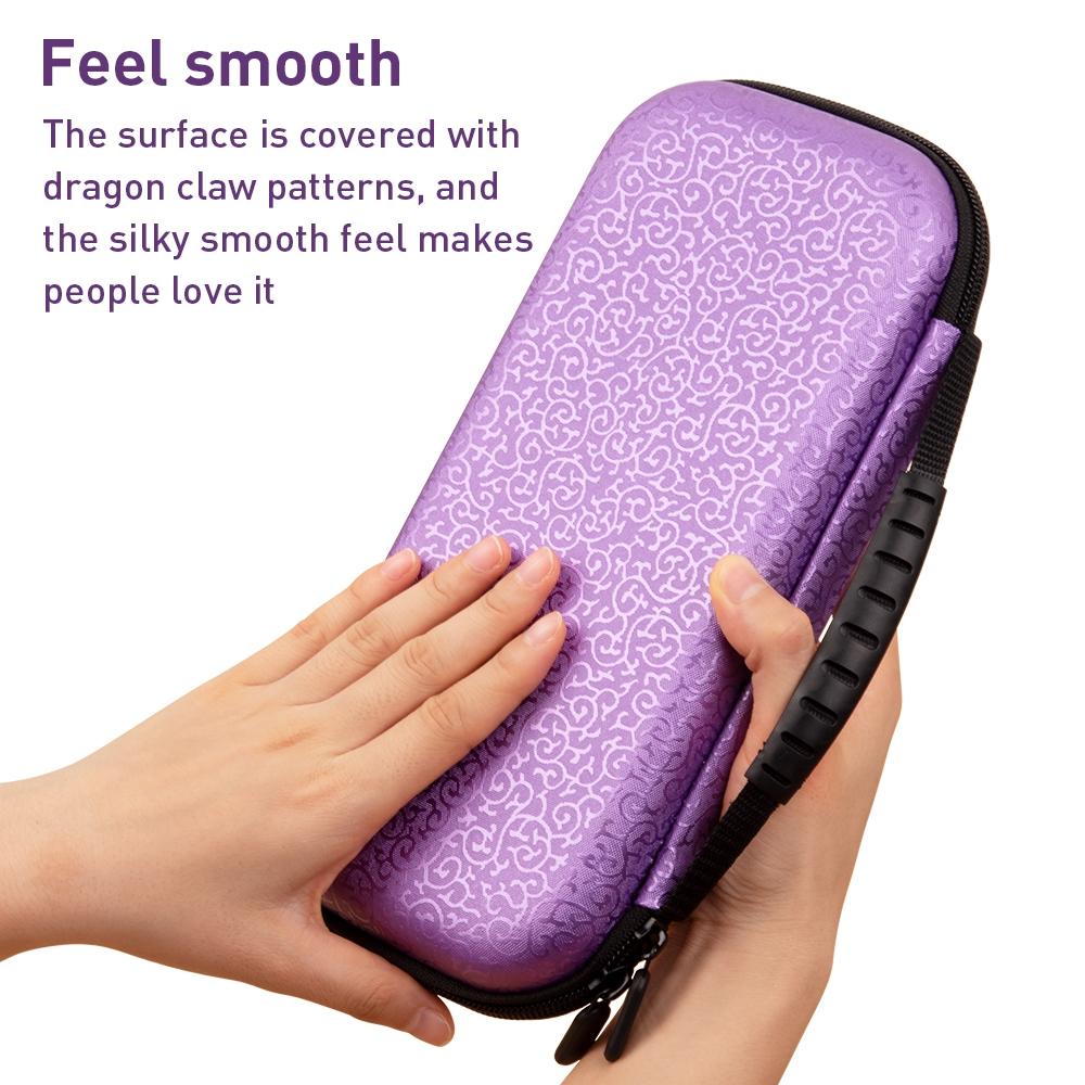 Nintendo Switch Storage Bag With Dragon Claw Pattern - Purple
